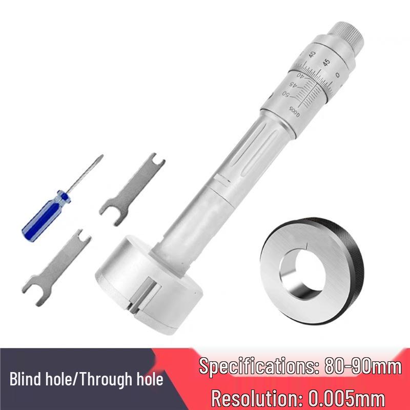 High Precision Three-Point Inside Micrometer, 0.001mm Accuracy for Inner Holes