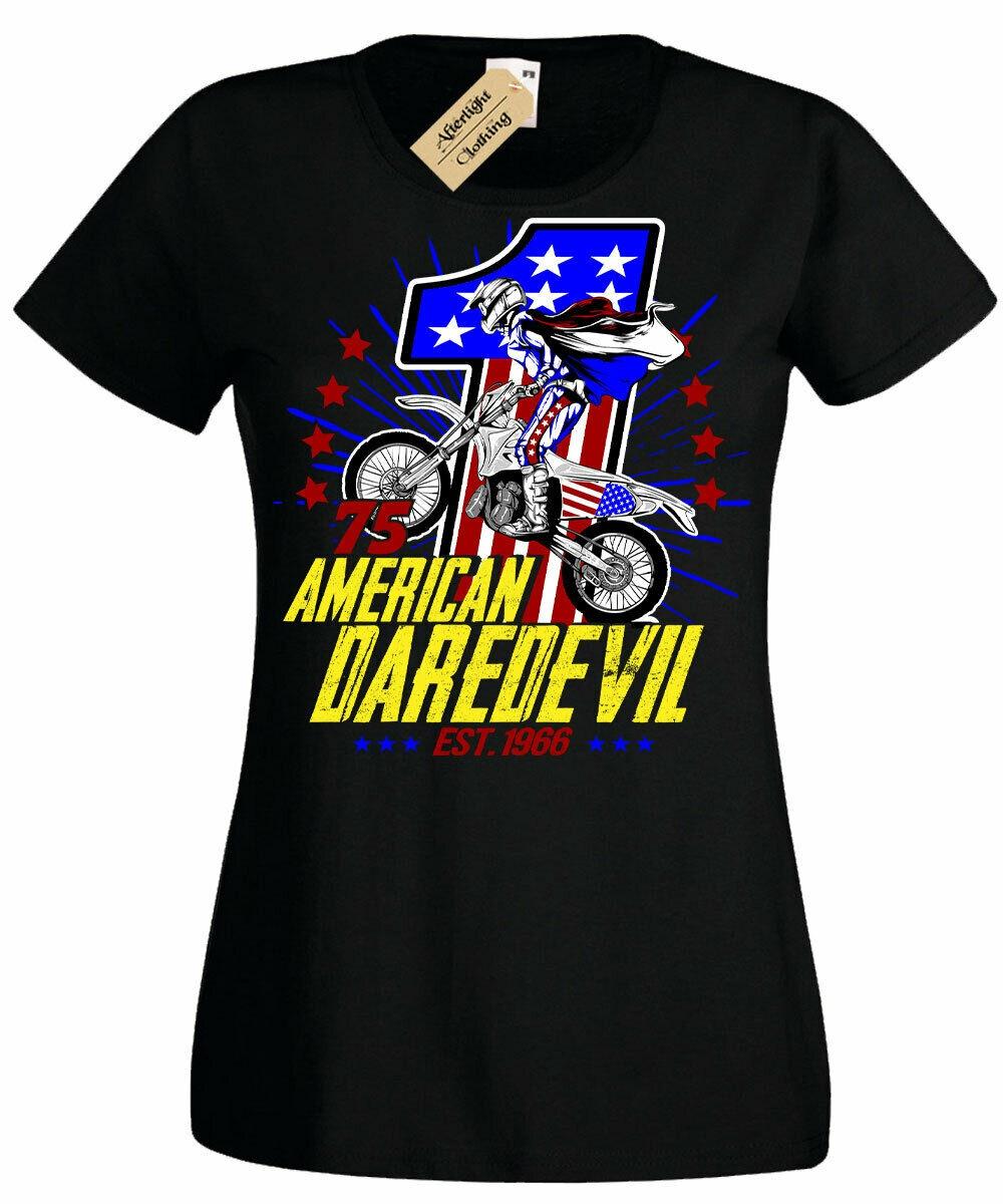 

Футболка унисекс American Daredevil Ladies USA Biker Stunt Man Rider