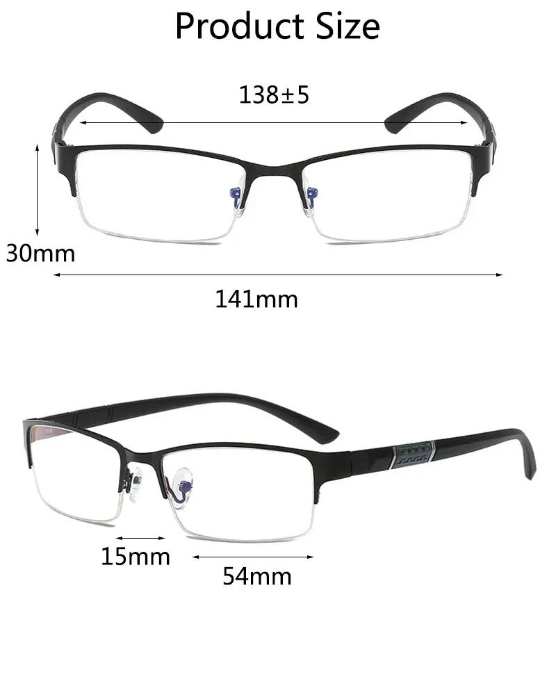 Reading Glasses Men Women High Quality Half Frame Diopter Eyewear Business Male Presbyopic Eyeglasses Lentes De Lectura Mujer