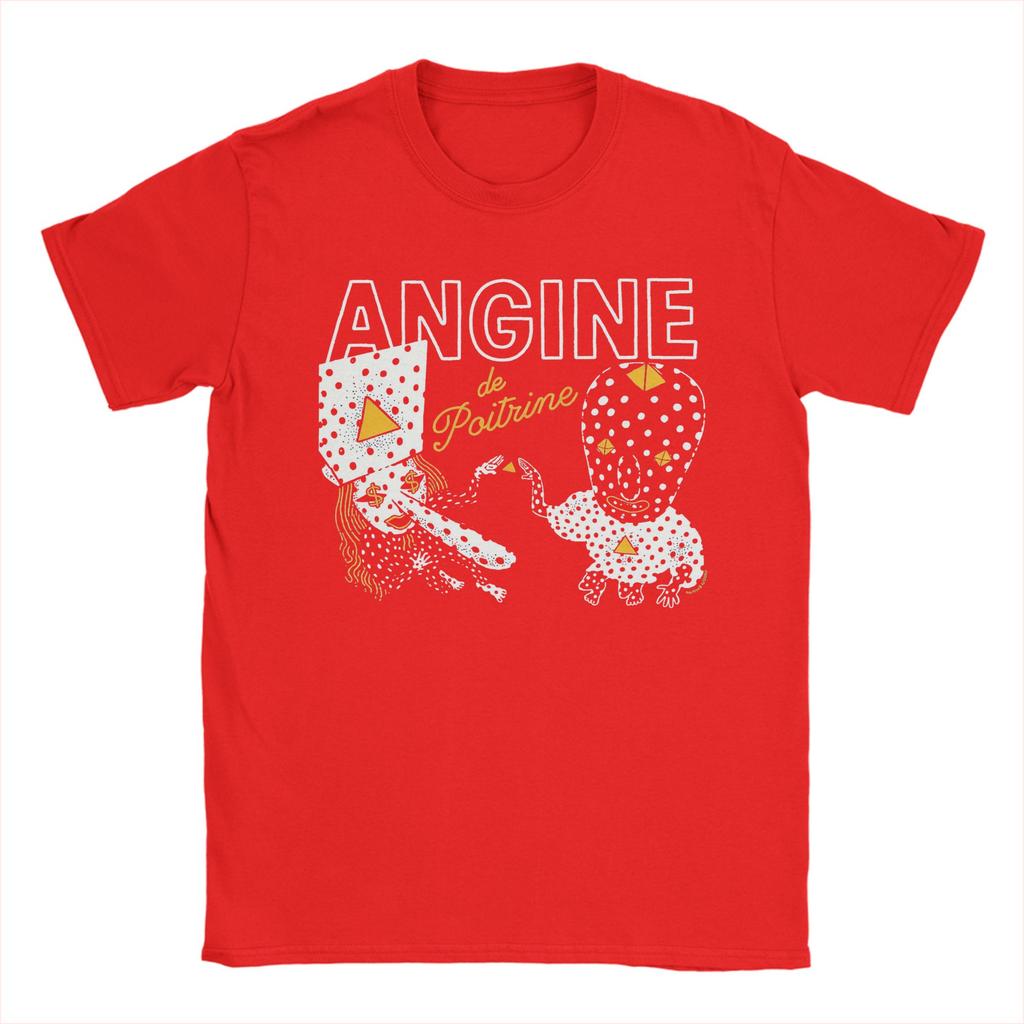 Angine De Poitrine T Shirts Unisex Cotton Vintage TShirt Round Neck  Tees Short Sleeve Clothing Plus Size