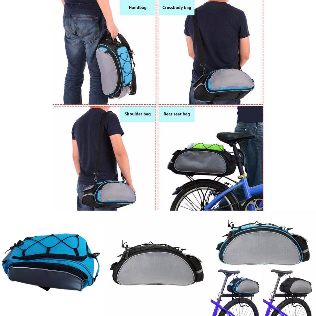 Premium High-capacity Bicycle Bike Pannier Saddle Rack Rear Seat Bags For Versatile Use