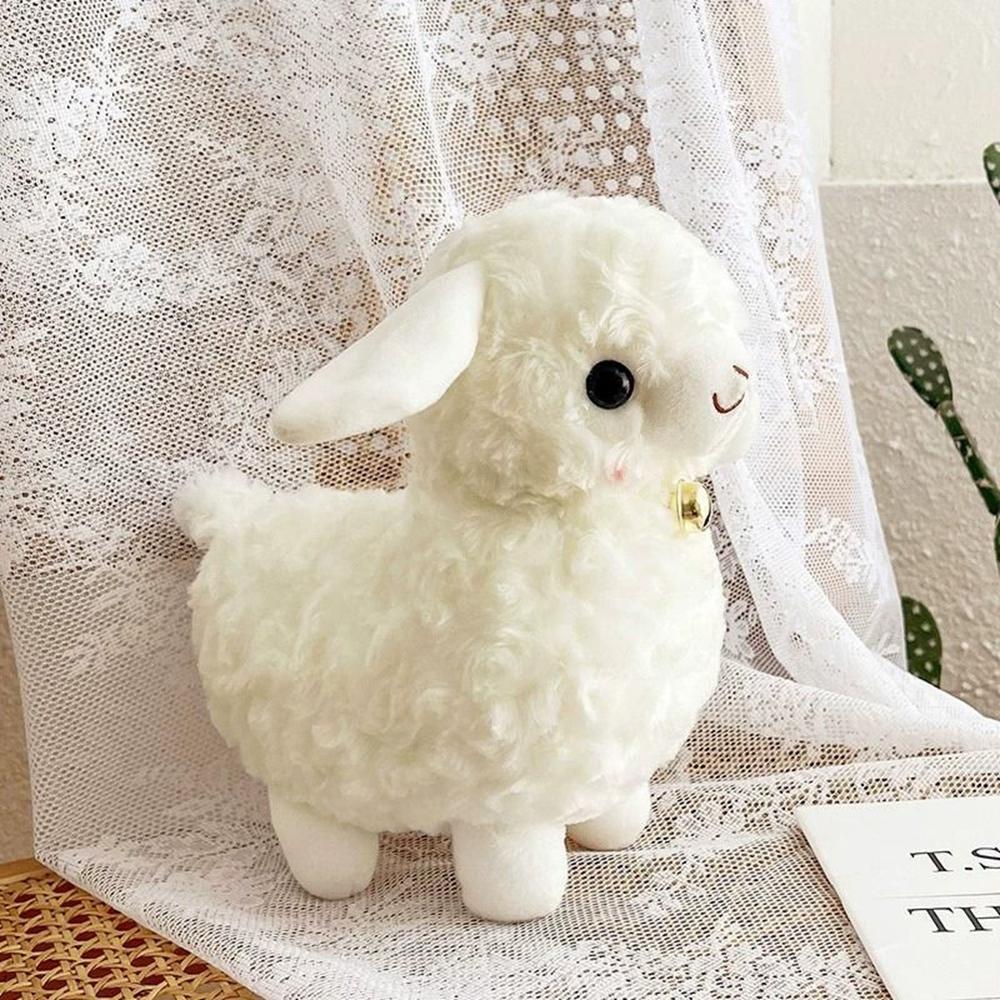 26CM Mare Ananas Alpaca Perna de Dormit Păpușă Umplută Kawaii Alb Păpușă Miel Cadouri de Festival Pentru Copil Cadou de Crăciun Zi de Naștere