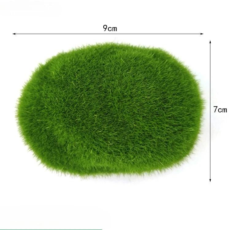 10pcs Simulated Moss Stones for Home Garden Flower Pots - Micro Landscape Decor & Garden Ornaments