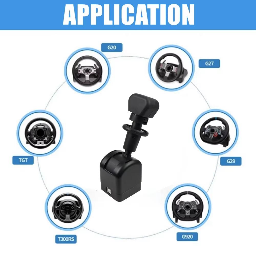 Freio de mão PC USB SIM para Logitech G27 G29 G923 Thrustmaster T300 para ETS2 American/European Truck Sim Racing Games Freio de mão
