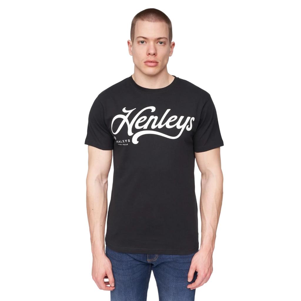 Henleys Mens Scripthen Logo T-Shirt