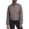 Adidas SMC Solid Color Zip Sports Jacket Women Jackets Gray FK9679