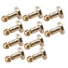 10 Sets Book Binding Screw Easily Binding Disassemble Sturdy DIY Ledger Rivets for Leather Crafts