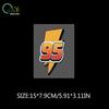 Lightning 95 Fuel Sticker; Car Decal; Cool Gas Tank Cover; Motorcycle Sticker; Waterproof Decal