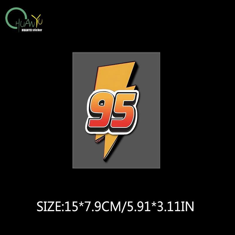 Lightning 95 Fuel Sticker; Car Decal; Cool Gas Tank Cover; Motorcycle Sticker; Waterproof Decal