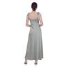 Luxe Dames Satine Bandeau Schouder Bruidsmeisjes Maxi Jurk