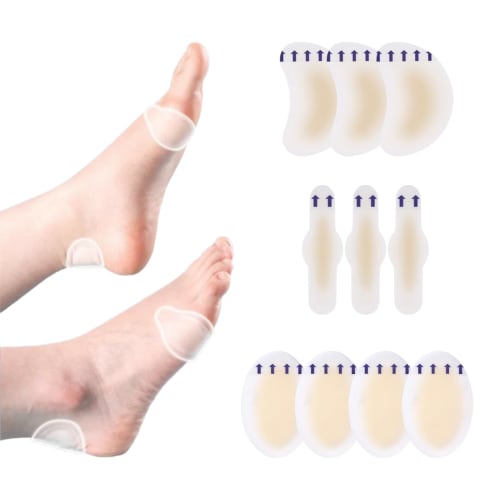 SensaBliss Anti-Shoe Blister Tape, Foot Protection Pads, Blister Prevention Product, Waterproof, Stretchy, Strong Adhesive, Prevents Friction On Toes,