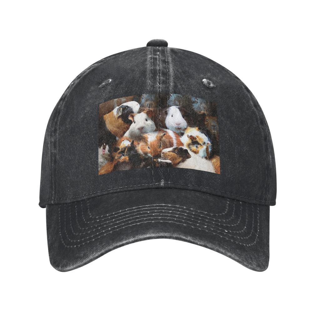 Guinea Pigs Baseball Caps Fashion Denim Hats Outdoor Adjustable Casquette Sports Baseball Cowboy Hat for Unisex Women