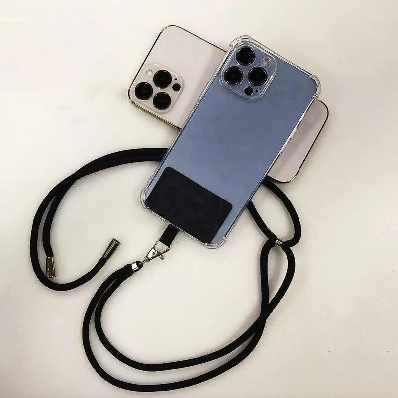 NEW Adjustable Phone Lanyard Detachable Neck Cord Lanyard Strap Carabiner Compatible Pendant With Card For Mobile Key Fob Colors