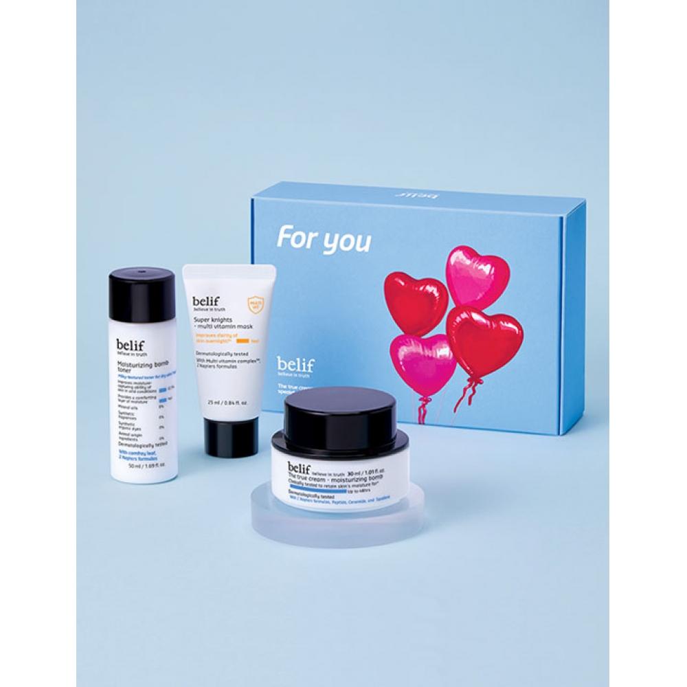 Belif Moisturizing Balm 30ml Trial Set Balm 30ml + Toner 50ml +mask 25ml