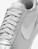 IR0042-001 Nike Cortez Metallic SilverGrey Fog White (Women's)