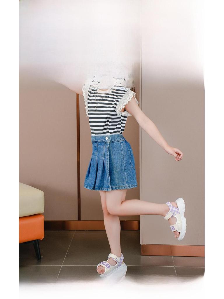 2025 Summer Girls' Sports Open-Toe Soft Sole Sandals for Students and Beach