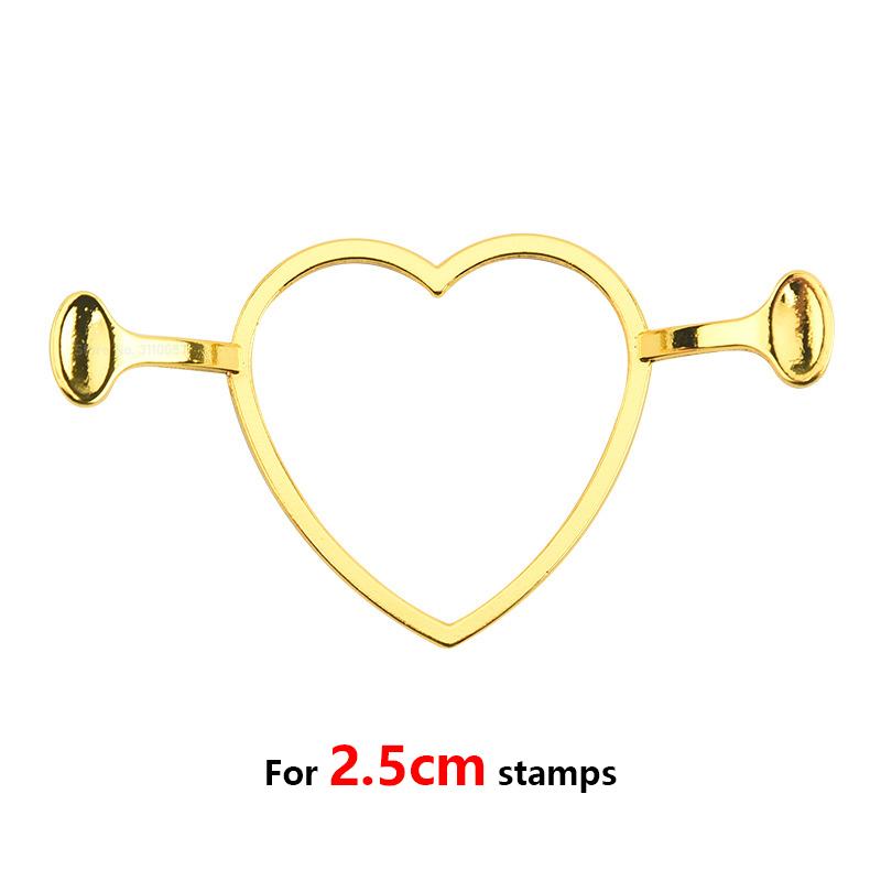 2/1pcs Wax Seal Stamp Molds Fixer Love Round Flower Shape DIY Tools Invitation Greeting Card Wedding Seals for 2.5cm Seal Stamp