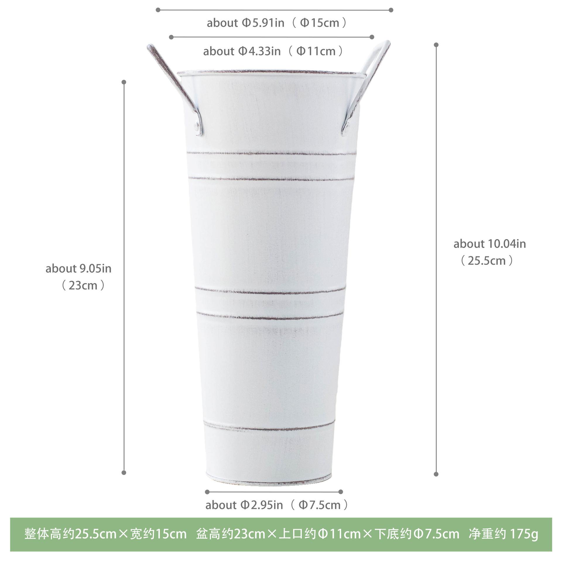 

Anti-leakage Vase Retro Old Bucket Flower Arrangement Decoration Round Umbrella Storage Bucket