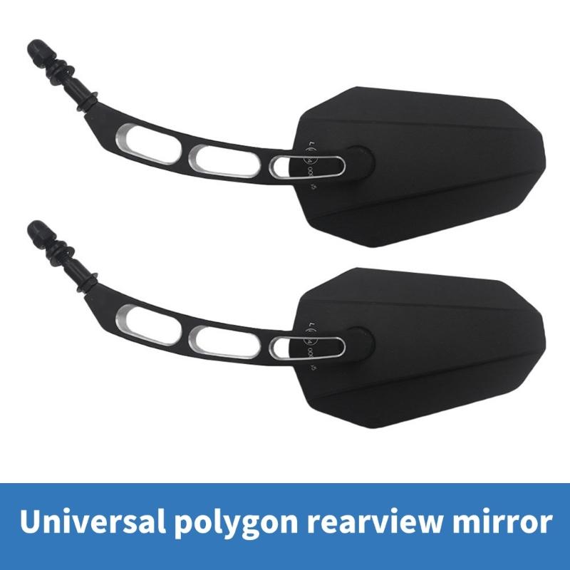 2Pcs Aluminum Rear View Glass Motorcycle Glass Replacement Rearview Glass Motorbike Accessories