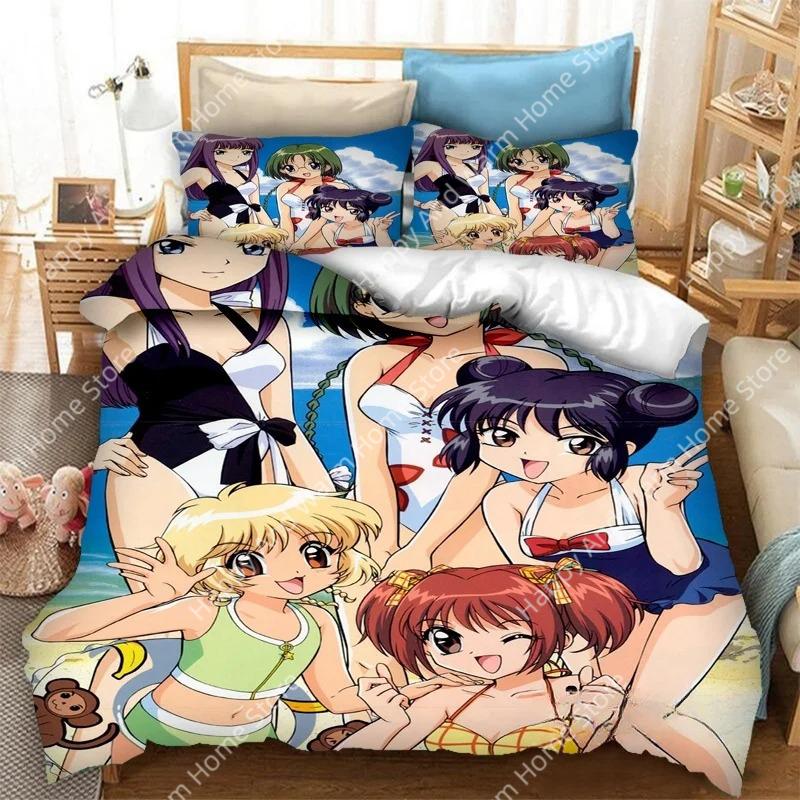 Comforter 3D Printing Anime Tokyo Mew Mew 3D Print Bedding Set S S One Piece Comforter Bedding Sets Bedclothes Bed