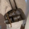 Stylish Shoulder Bag with Multiple Pockets, Golden-Te Hardware & Letter Print Design Handbags for Women Travel, Work, Outings