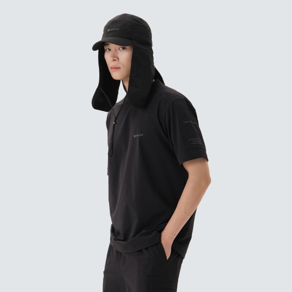[Snowpeak] Черная футболка с коротким рукавом Rago (S26MMTTS26) 95(M)