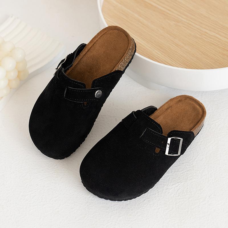 Kinderschuhe Frühling und Herbst Jungenschuhe Retro Mädchen Freizeitschuhe Kinder Zehengeschlossene Hausschuhe