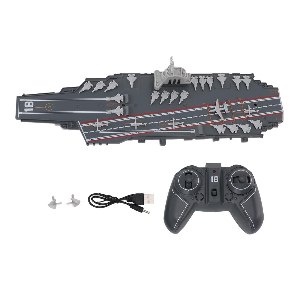 RC Aircraft Carrier 2.4G Wireless Detailed Educational Electronic Remote Control Aircraft Carrier
