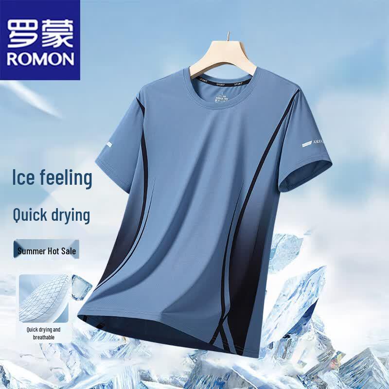 ROMON Men s Summer Ice-Feel Breathable T-Shirt 2XL