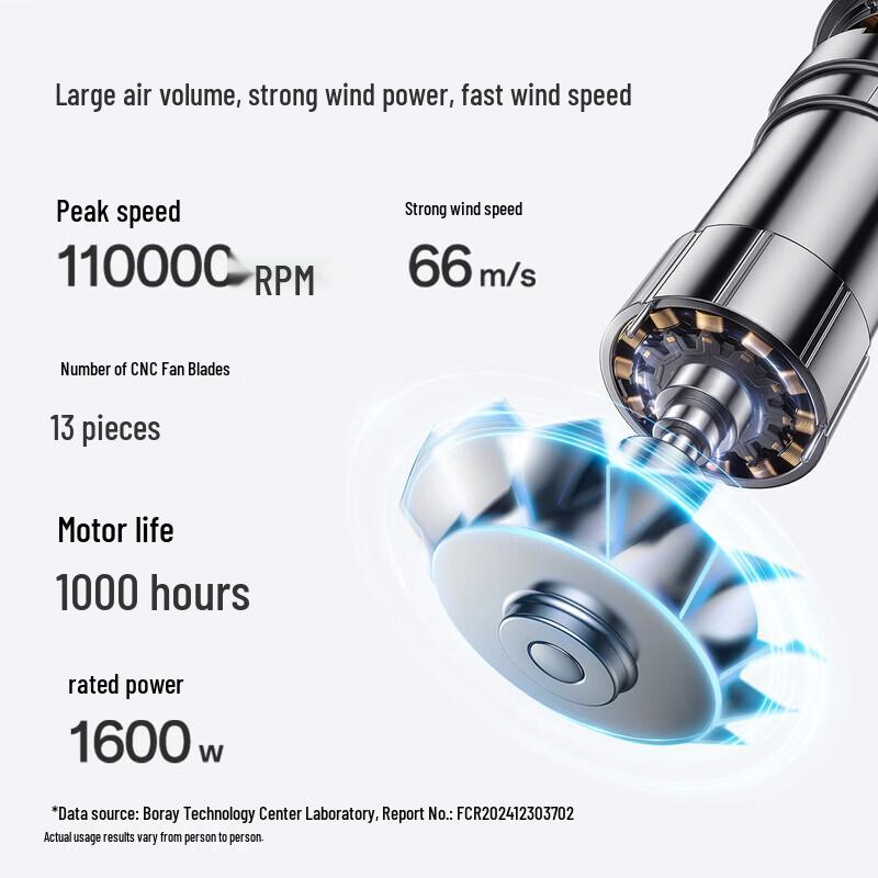 FLYCO Borui Series High-Speed Negative Ion Hair Dryer CN plug (adapter included)
