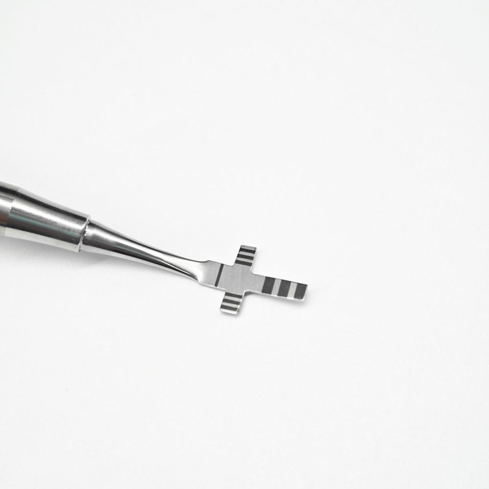 1 piece Orthodontic Aesthetic Teeth Crown Proportion Gauge Dentist Implant Stainless Steel Measuring Ruler Caliper