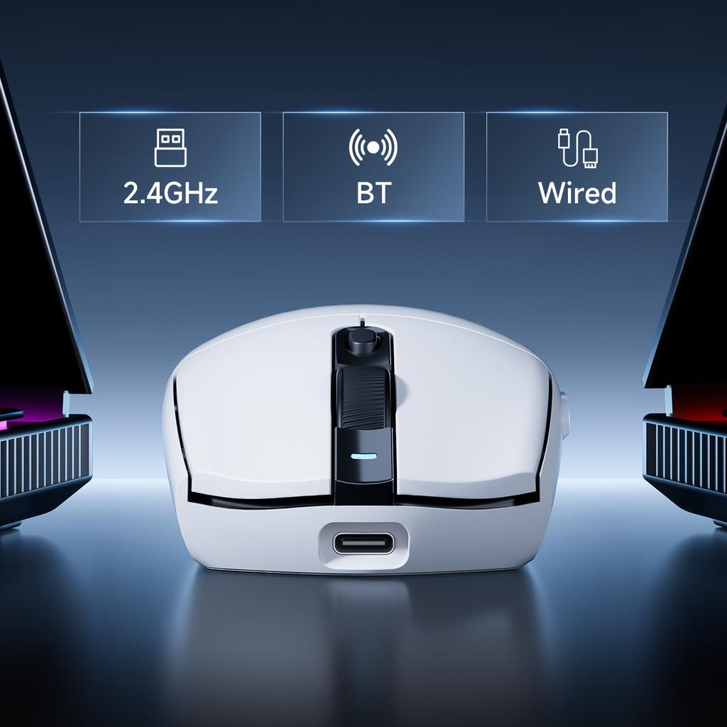 MCHOSE G3 Ultra Gaming Tri-Mode Mouse PAW3395 26000DPI 8K Polling Rate 64g Ultra-Lightweight