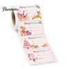 Holiday Present Labels 180PCS/Roll Christmas Label Stickers, Self-Adhesive Tags with to And from Seasonal Gift Box Decor Writing Field, Decorative