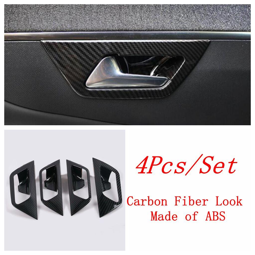 Car Inner Door Handle Bowl Frame Decoration Cover Trim For Peugeot 3008 5008 GT 2017 - 2025 ABS / Stainless Steel Accessories