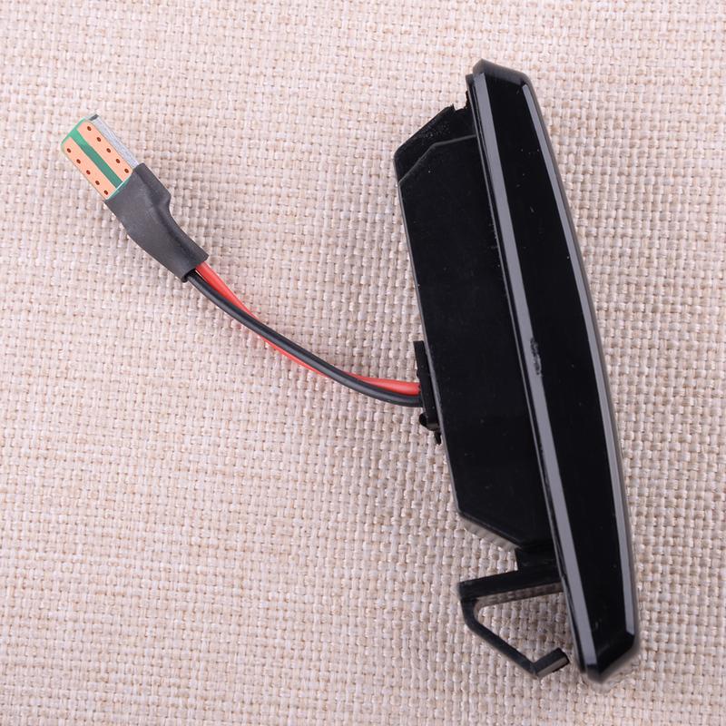 2Pcs Dynamic LED Side Marker Smoked Turn Signal Light Lamp 12V 30W Fit for BMW E39 5-Series 1995-2003