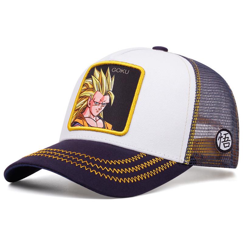 Dragon Ball Goku Embroidered Baseball Cap With Sun Protection For Casual Wear