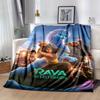 Raya and The Last Dragon Cartoon Flannel Blanket - Ultra-Soft, Cozy, and Comfortable for Sofa, Bedroom, Camping, and Travel - Four-Season Ve