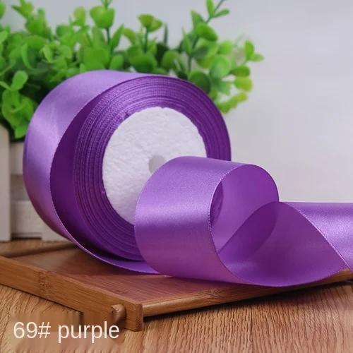 25Yards/Roll 6mm 10mm 15mm 20mm 25mm 40mm 50mm Silk Satin Ribbons for Gift Packing Christmas Party Decoration Fabric Crafts DIY