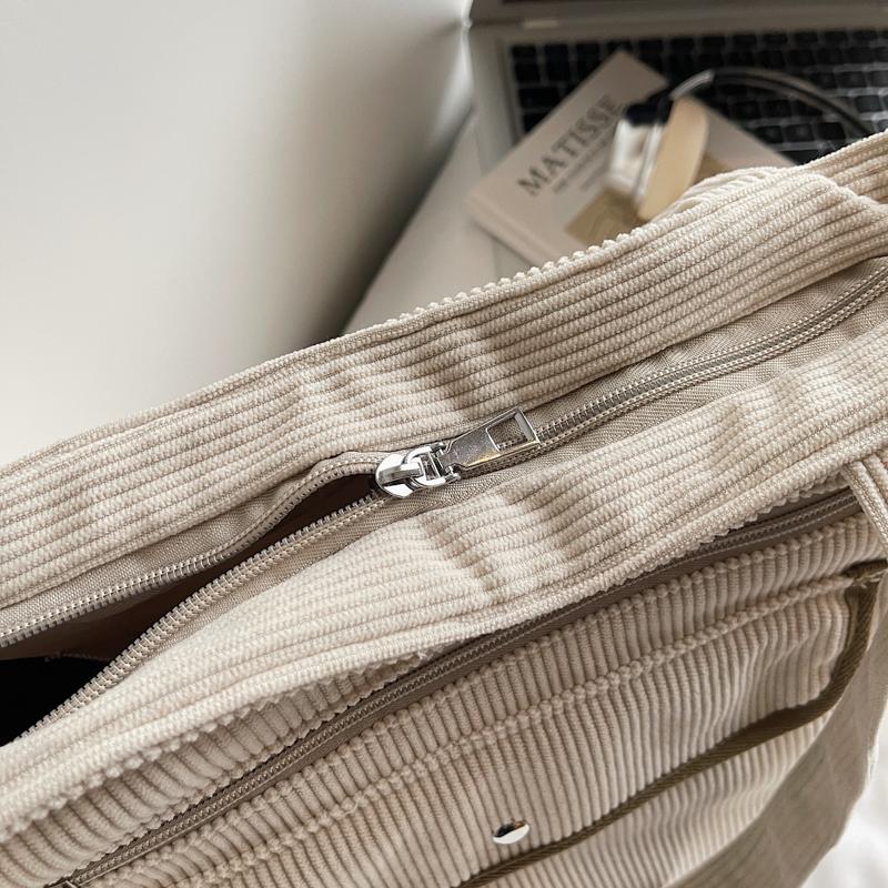 Manchesterväska Multi-Fick Pendlarväska Stor Kapacitet Axelväska Dam Bärbar Toteväska