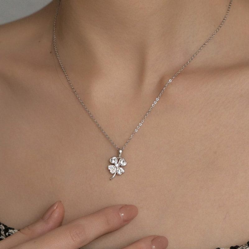TORTOISE [Silver925] Bukoleon Clover Necklace