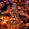 Pumpkin Guitar Liquor Storage Bottle Ghost Empty Wine Bottle Clear Glass Bottle  Halloween Holiday