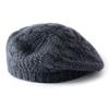 Autumn and winter new cashmere blended twist beret dome men's and women's cashmere beret
