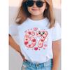 European Sizes A Stylish White Childrens Crew Neck Short Sleeve Printed T Shirt This Versatile Baby Top Is Perfect for All Seasons