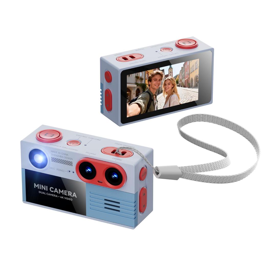 G9 Mini Dual Lens 4K HD Student Pocket Camcorder for Children.