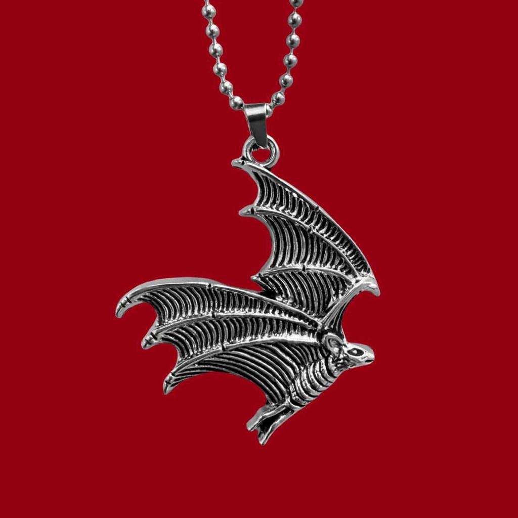 Gothic Bat Pendant Necklace Elegant Alloy Jewelry Unique Gothic Bat Necklace For Unique Style And Special Occasions
