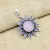 Adorable Pink Chalcedony Gemstone Handmade 925 Sterling Silver Jewelry Pendant Gift For Her