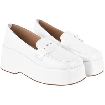 Shoetopia Women'S Block Heel Pumps White, 4 Uk