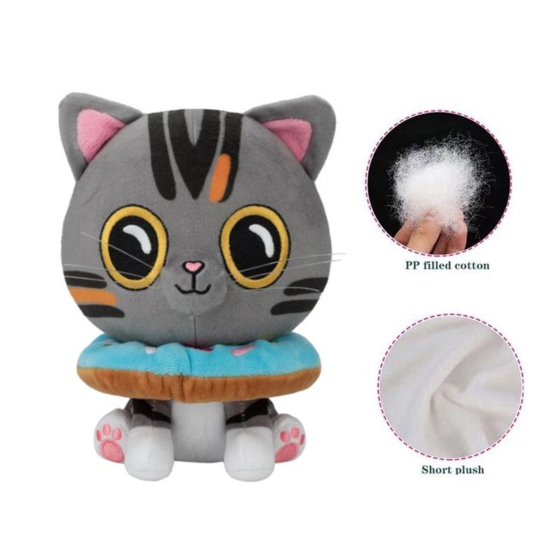 Плюшева іграшка Кіт Ральф Белла, м'яка та приємна на дотик, лялька-звірятко для дітей та немовлят