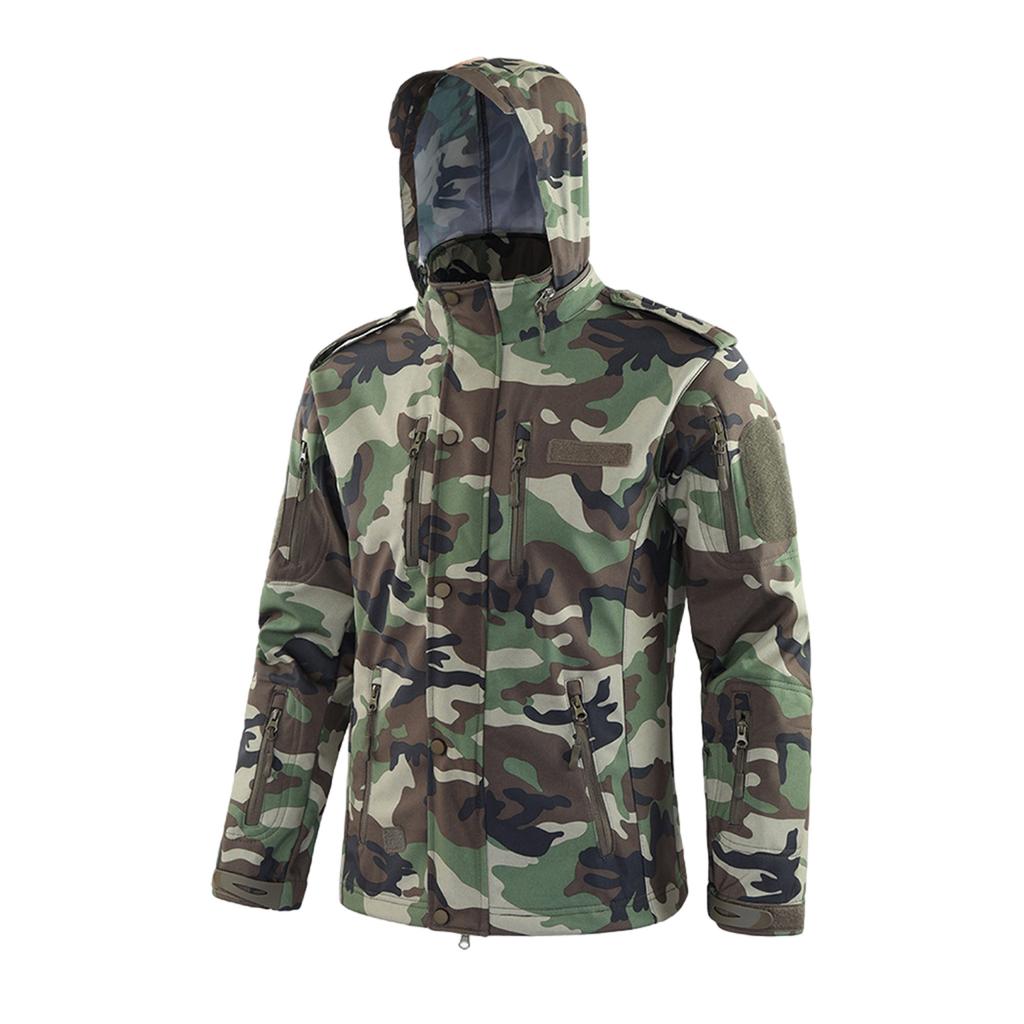 Men'S Loose Jacket Men's Winter Autumn Waterproof Hiking Jackets Fashionable Multi Pocket Hooded Jacket Fishing Camping