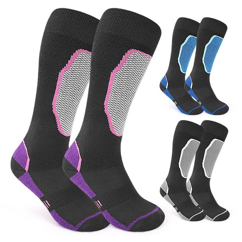 Skiing Warm Socks, Sports Thickened Hiking Socks, Anti-slip Long Tubes, Sweat-absorbing and Breathable Warm Socks